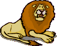 Gif animé lion couché